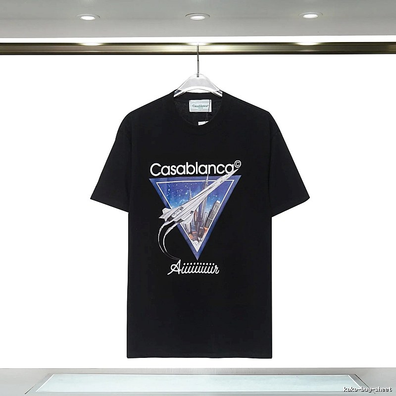 Casablanca Starry Sky Triangle Wind Black T-shirt