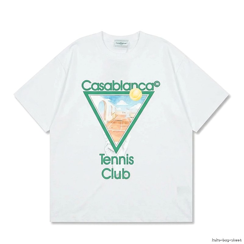 Casablanca Tennis Style White T-shirt