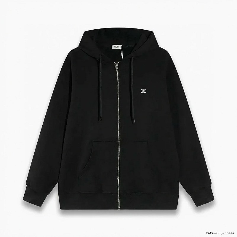 CELINE's classic black hoodie