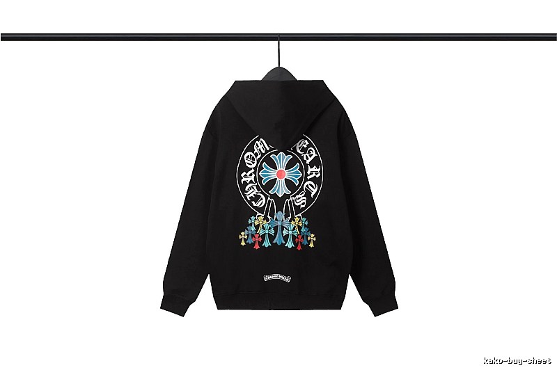 Chrome Hearts 2089-73 Black Cross Graphic Hoodie Visual Accent