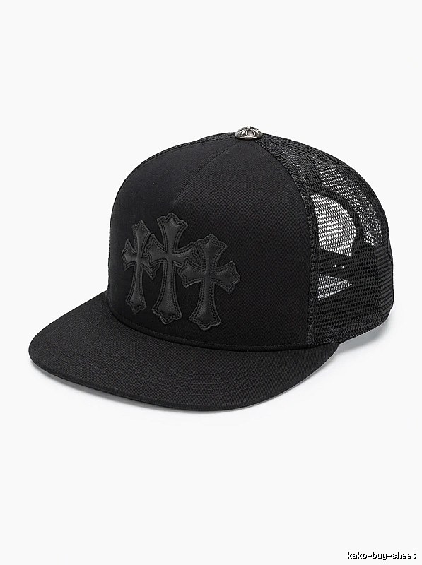 Chrome Hearts Black Trendy Baseball Cap