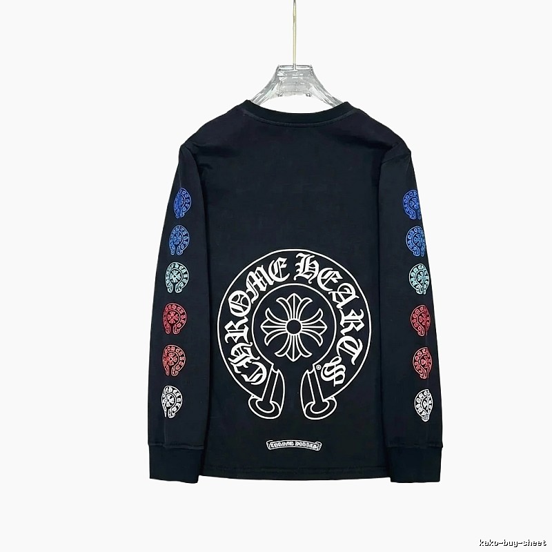 Chrome Hearts Colorful Print Black Hoodie