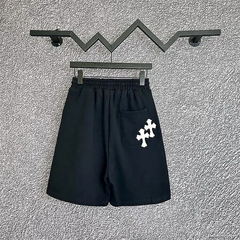 Chrome Hearts Cross Trendy Cool Black Shorts