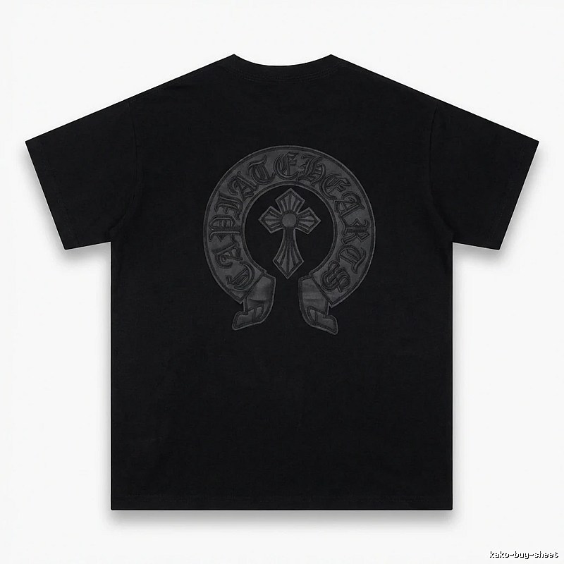 Chrome Hearts Cross Vintage Black Short-sleeve Shirt