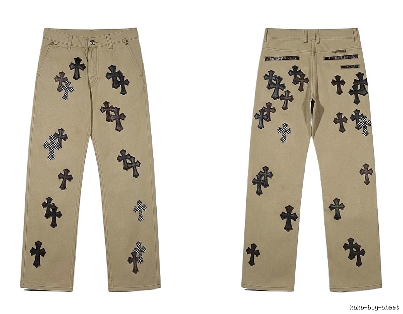Chrome Hearts Cross Vintage Khaki Pants