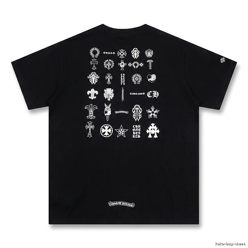 Chrome Hearts dark style black T-shirt