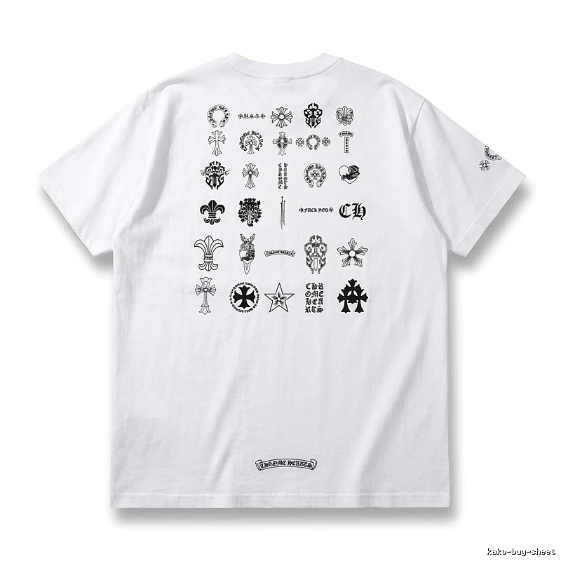 Chrome Hearts Dark Style White T-shirt