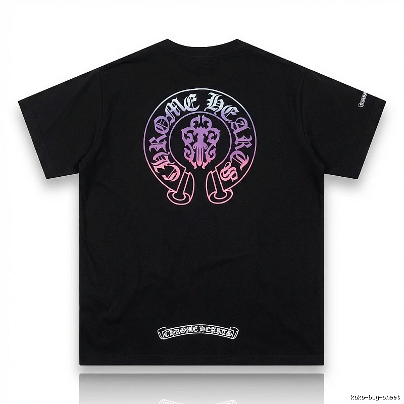 Chrome Hearts Dark Trendy Cool Black T-shirt
