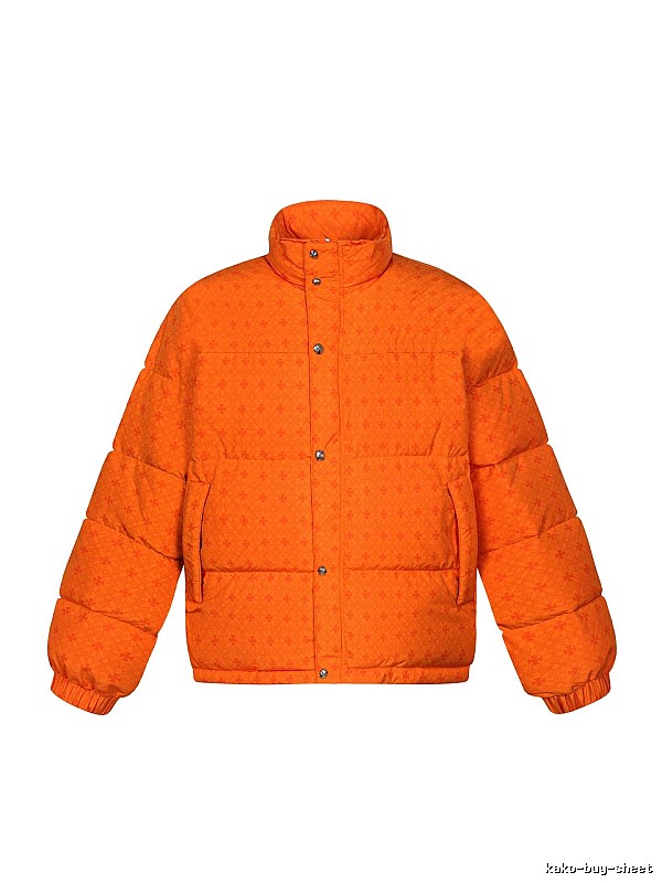 Chrome Hearts orange printed down jacket