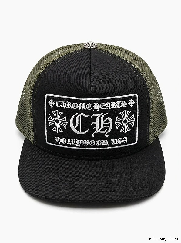 Chrome Hearts Retro Style Black Hat