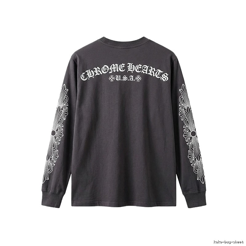 Chrome Hearts retro style black long-sleeve
