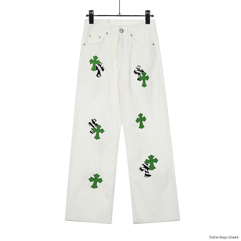 Chrome Hearts Travel Graphic jeans Light Denim Jeans with Modern Look