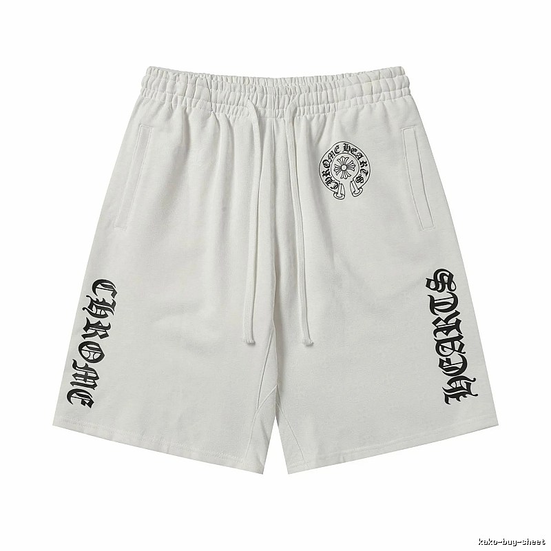 Chrome Hearts trendy and cool white shorts
