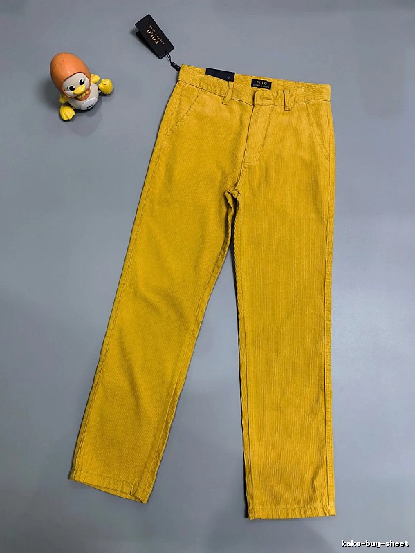 Clean Utility-Inspired Leg And Simple Waistband Mustard Yellow Straight Casual Pants