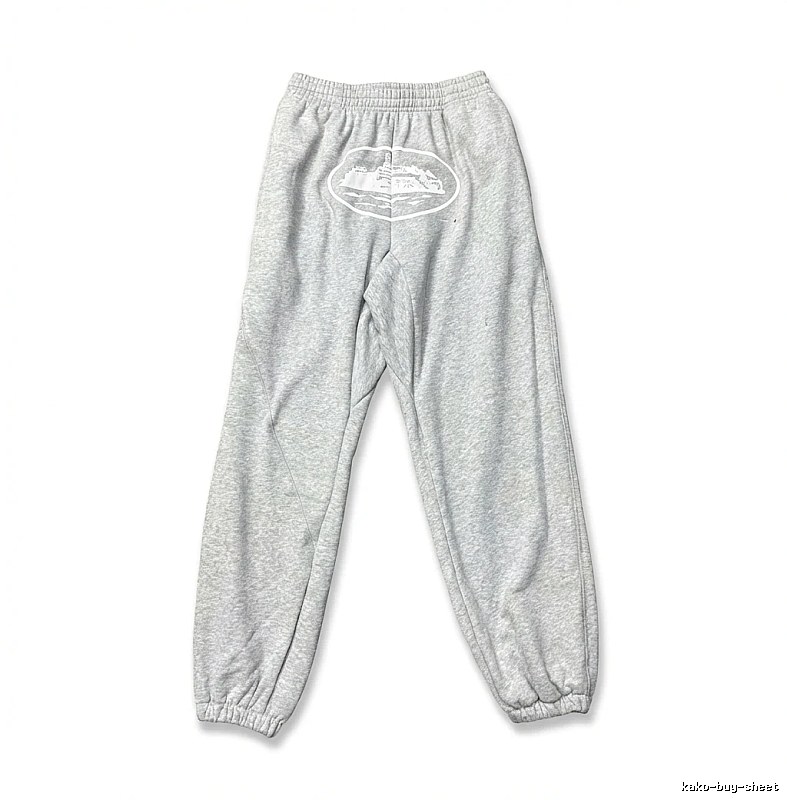 Corteiz Casual Style Grey Sweatpants