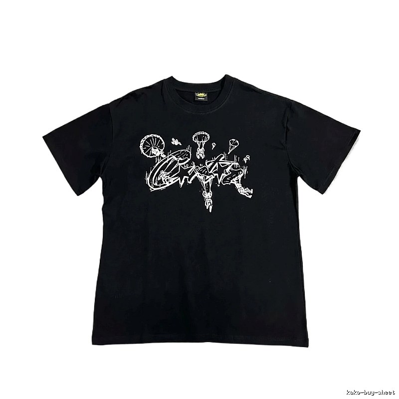 Corteiz Graffiti Style Black T-shirt