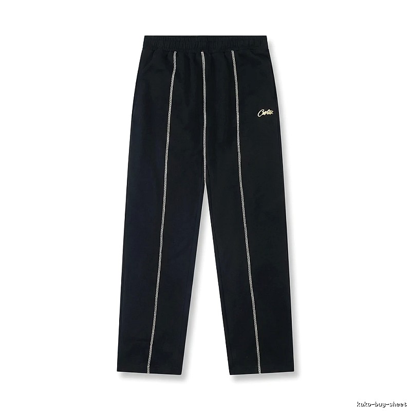 Corteiz minimalist style black trousers
