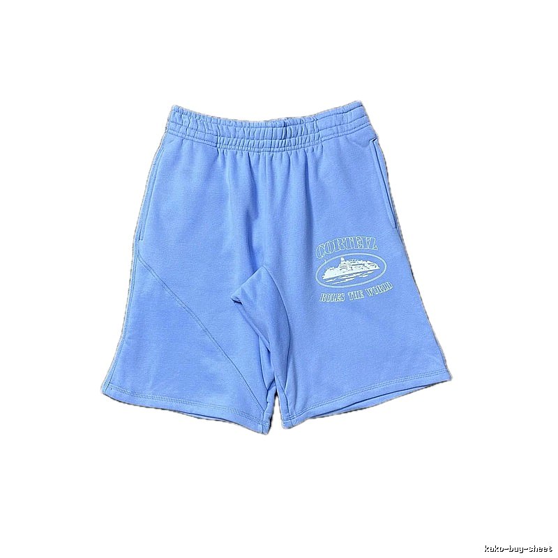 Corteiz Nautical Style Light Blue Shorts