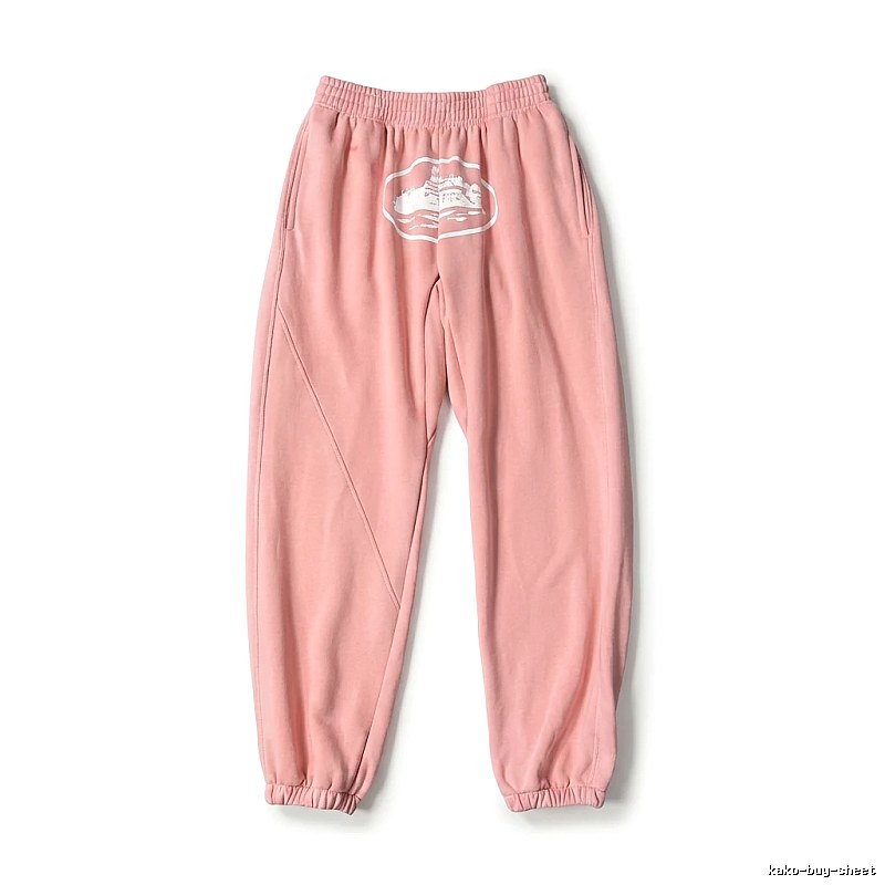 Corteiz Printed Casual Style Pink Pants