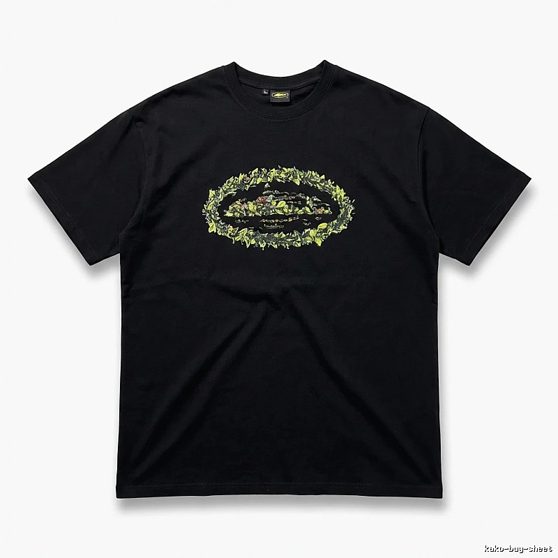 Corteiz Printed Trendy Black T-shirt