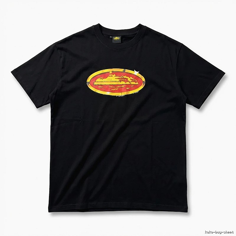 Corteiz Printed Trendy Black T-shirt