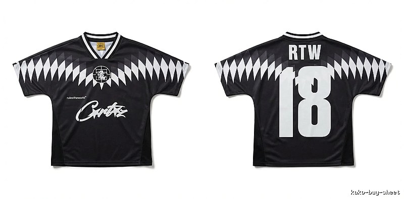 Corteiz RTW Series Black and White Wind Top