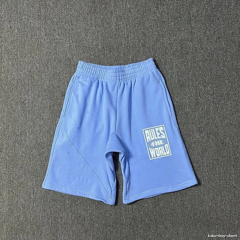 Corteiz Rules light blue shorts