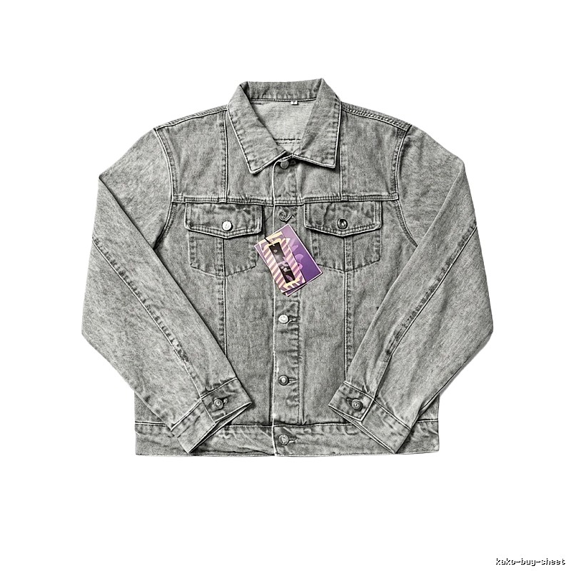Corteiz Washed Grey Denim Jacket