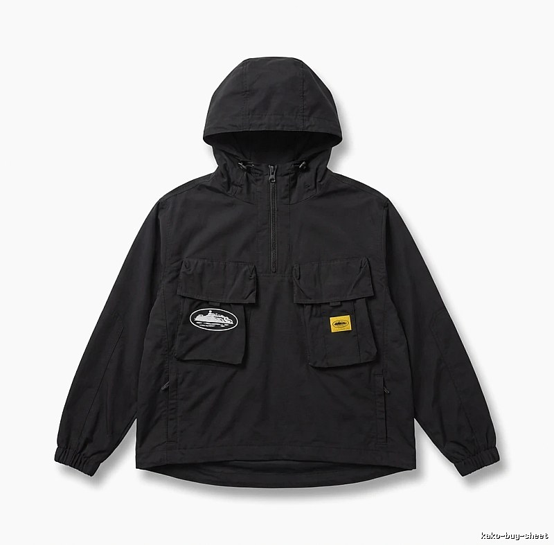 Corteiz Workwear Style Black Jacket