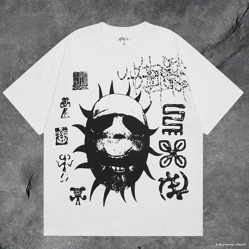 Denim Tears White Graphic T-Shirt Logo Detail