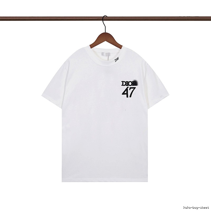 Dior 47 Collection Minimalist Style White T-Shirt