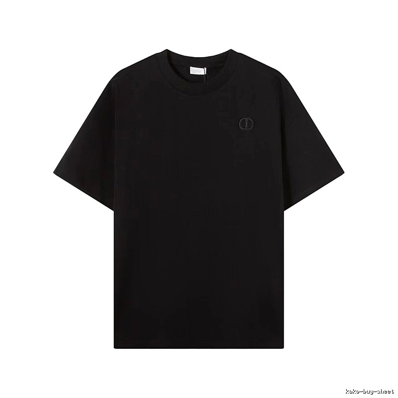 Dior Classic Collection Minimalist Style Black T-Shirt