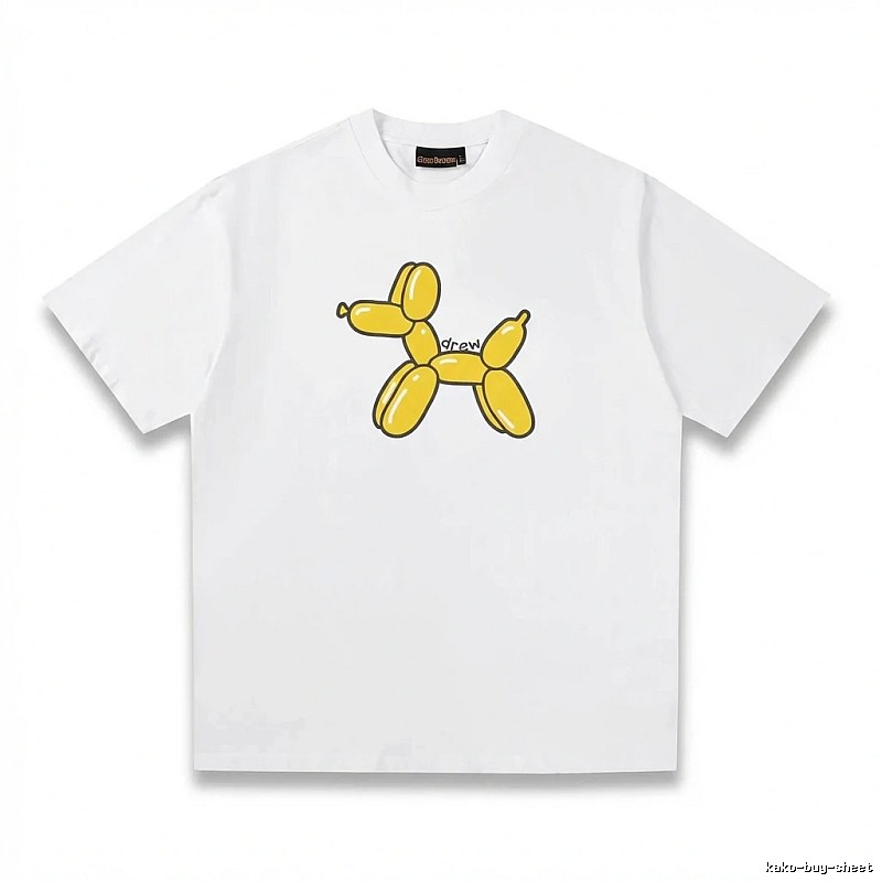 DREW Balloon Dog Simple White T-shirt