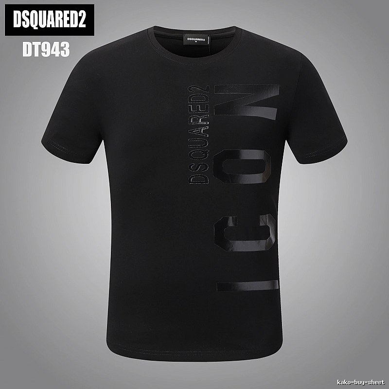 DSQUARED2 ICON Streetwear Black Short-sleeve T-shirt