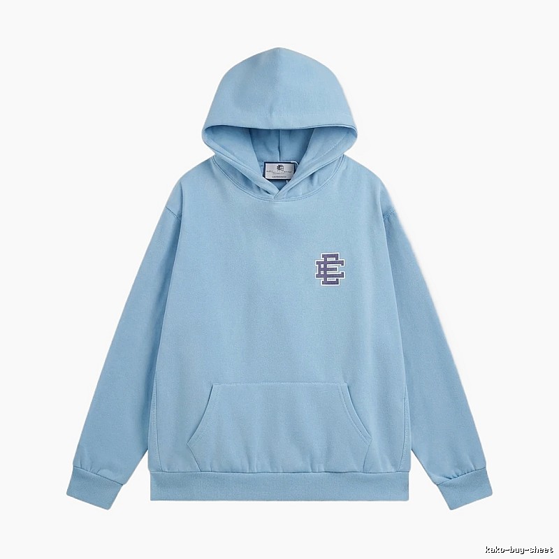 Eric Emanuel Classic Simple Style Blue Hoodie