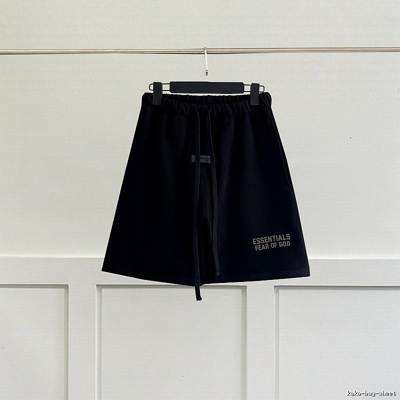 ESSENTIALS casual style black shorts