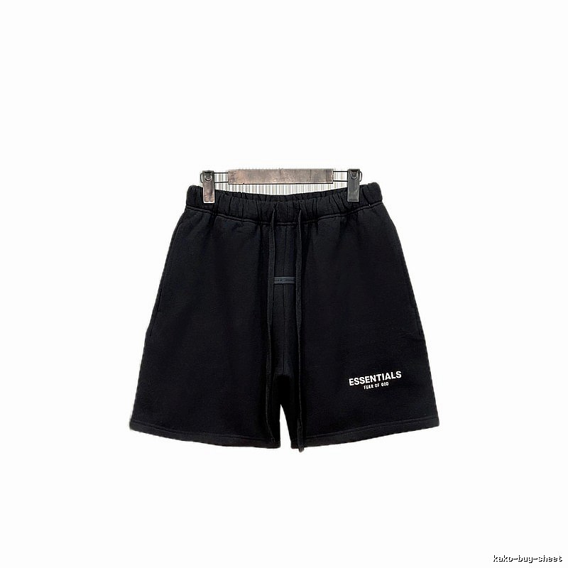 ESSENTIALS casual style black shorts