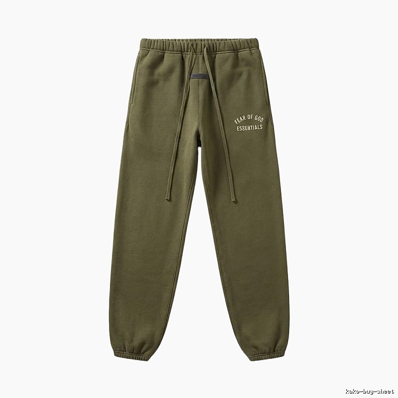 ESSENTIALS casual style olive green sweatpants