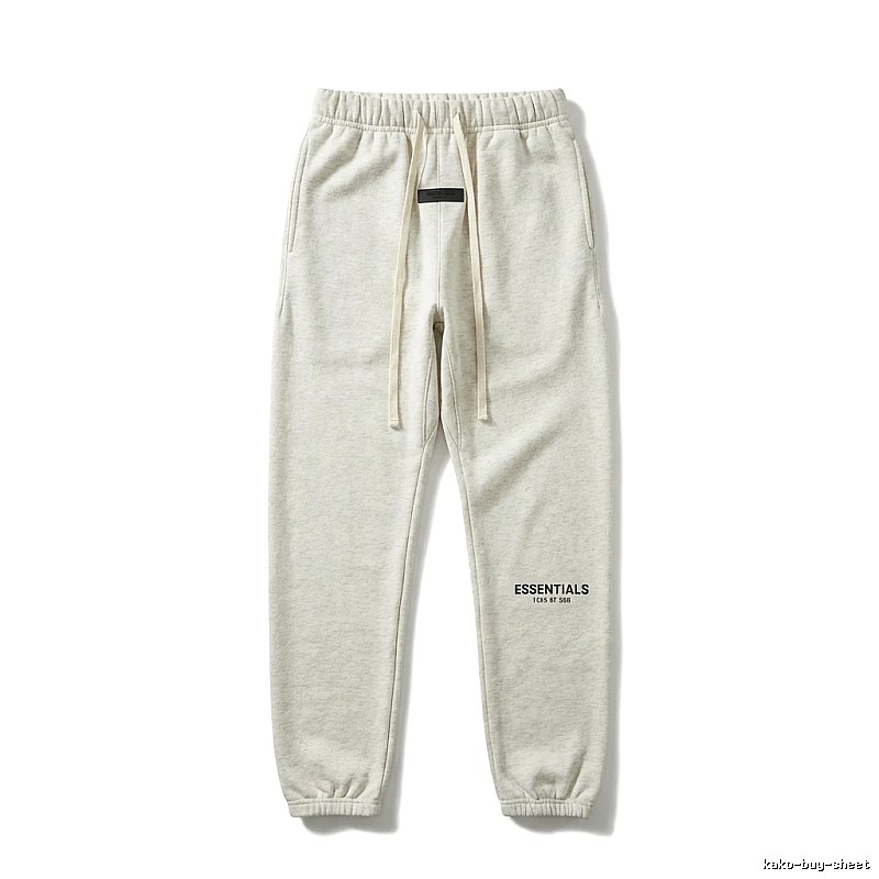 ESSENTIALS minimalist light gray sweatpants