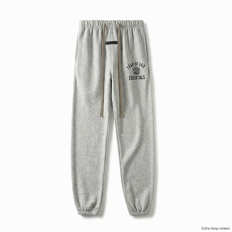 ESSENTIALS minimalist light gray sweatpants