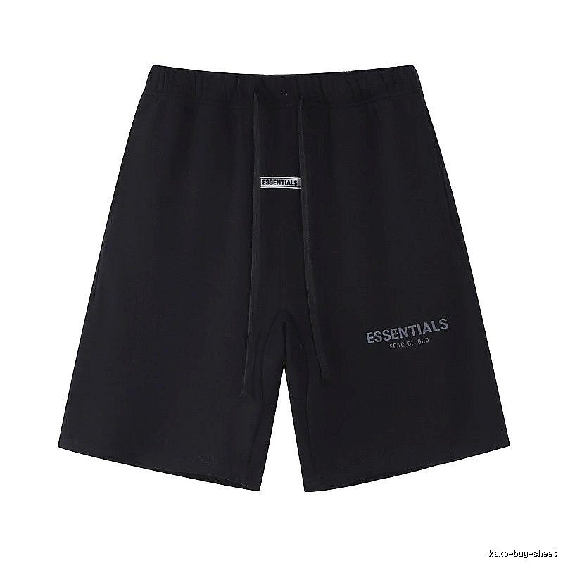 ESSENTIALS minimalist style black shorts