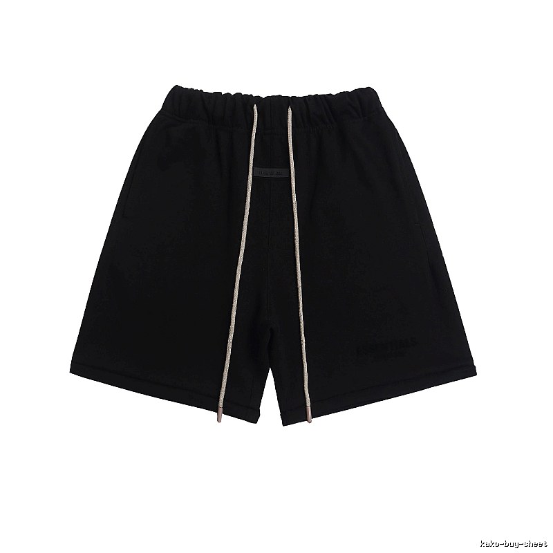 ESSENTIALS minimalist style black shorts