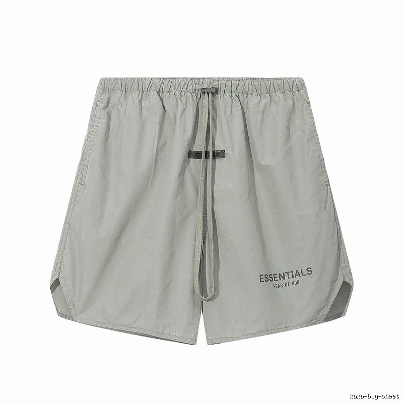 ESSENTIALS minimalist style light gray shorts