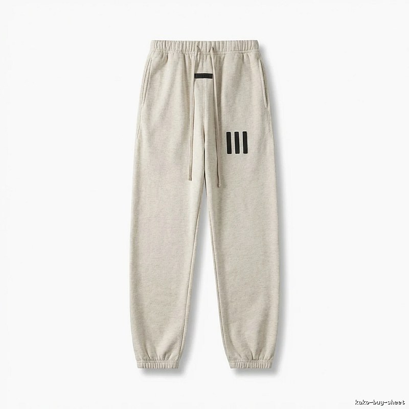 ESSENTIALS minimalist style light gray sweatpants