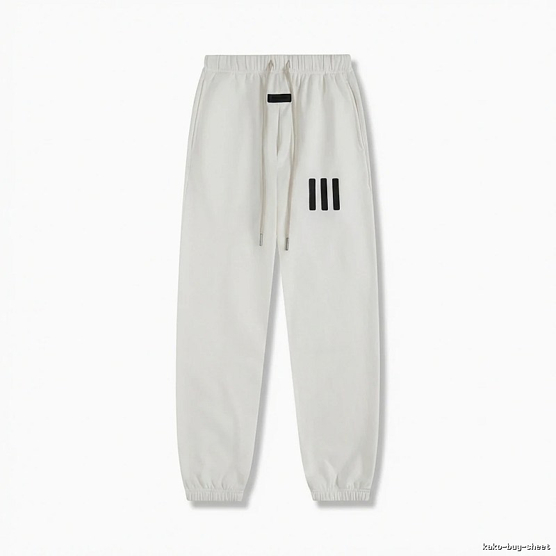 ESSENTIALS minimalist style white sweatpants
