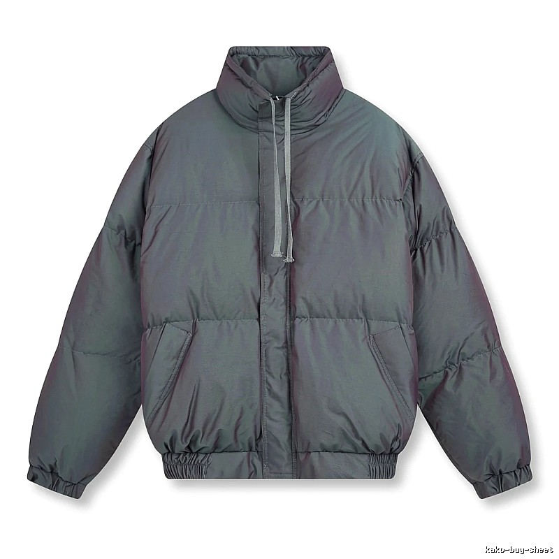 ESSENTIALS trendy and cool style dark gray cotton-padded coat