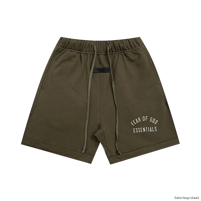 ESSENTIALS trendy brand army green shorts