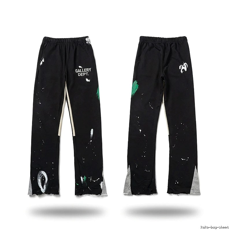 Gallery Dept Graffiti Style Black Trousers