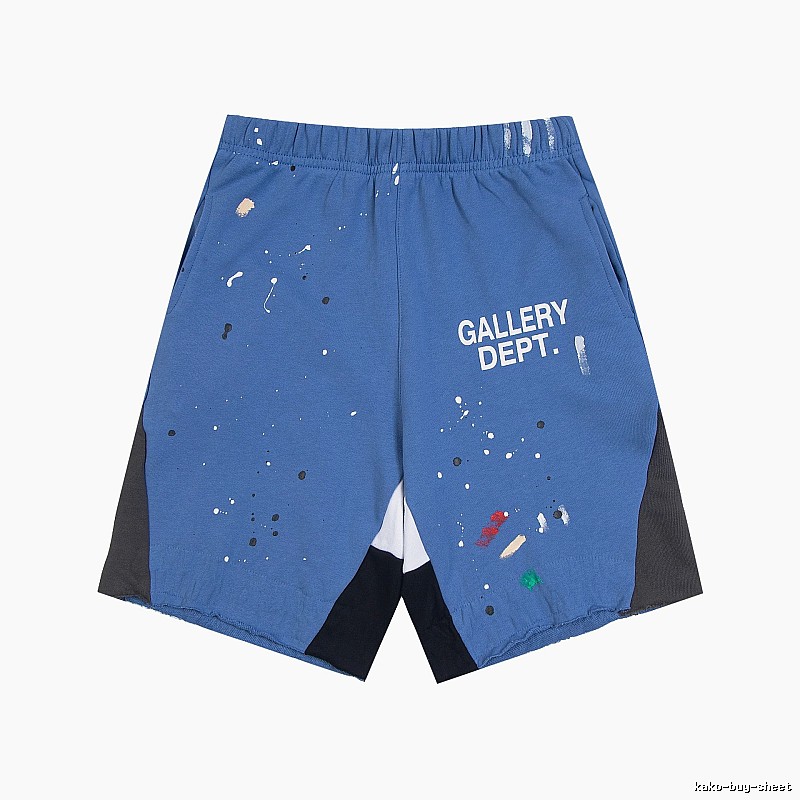 Gallery Dept. graffiti-style blue shorts
