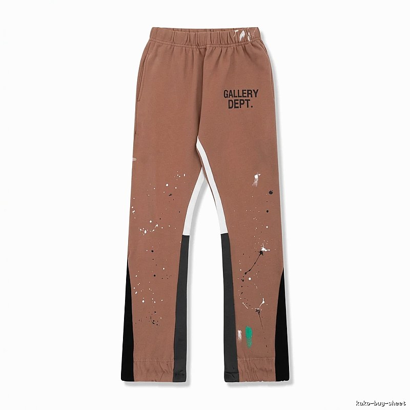 Gallery Dept Graffiti Style Coffee-colored Pants
